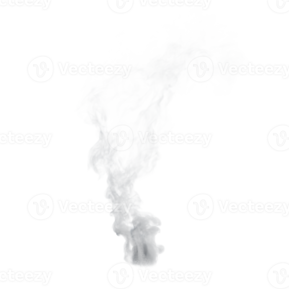 wit natuurlijk stoom- rook Aan transparant achtergrond abstract met golven kolken Golf beweging gebruikt in bedekking in verontreiniging damp droog ijs heet water rook png