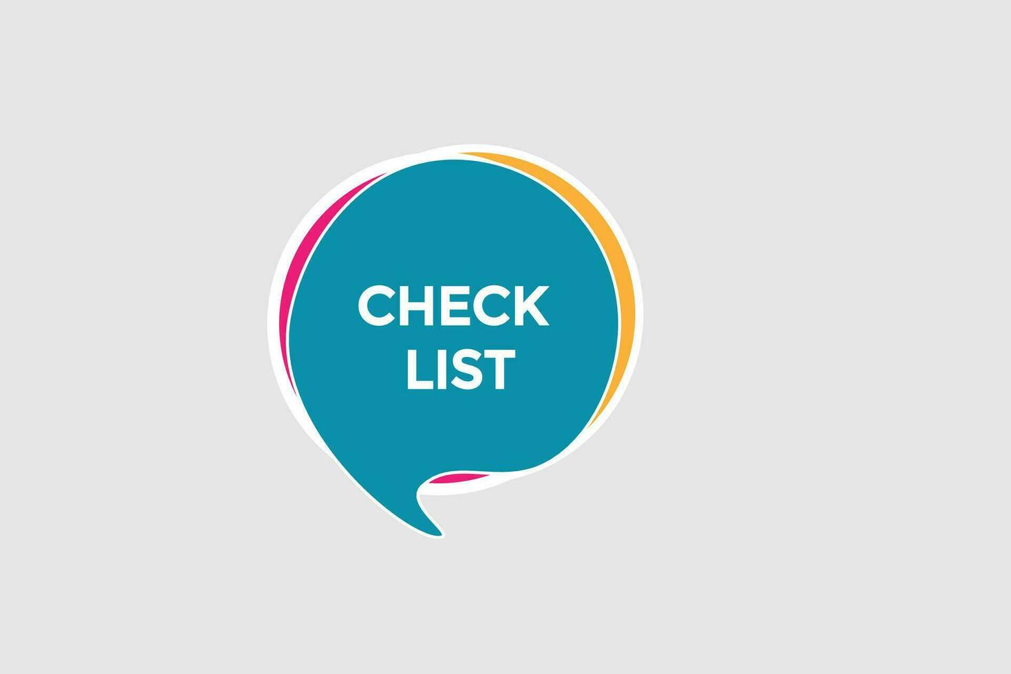 new check list modern, website, click button, level, sign, speech, bubble  banner, vector