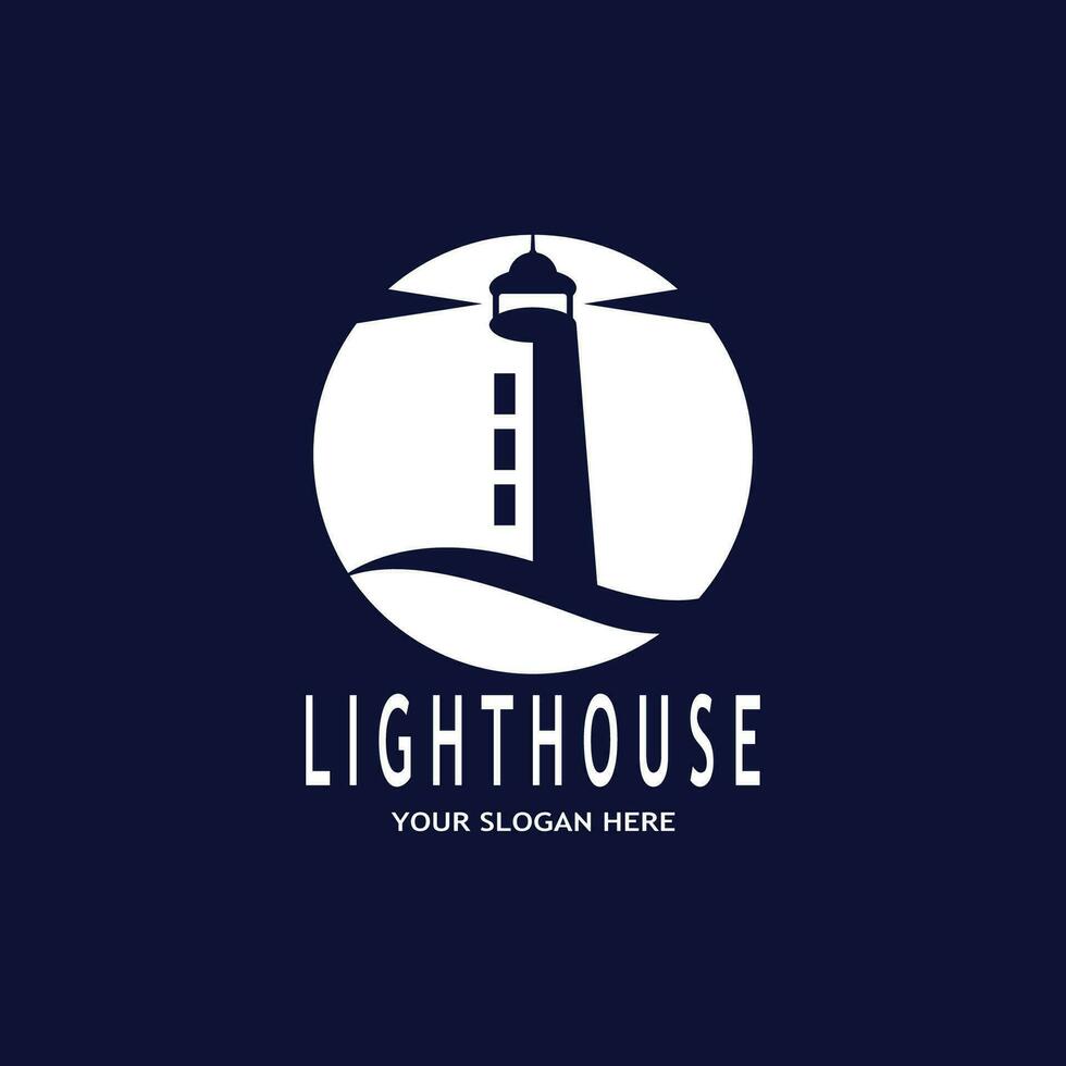 Simple Lighthouse icon  sign  logo vector