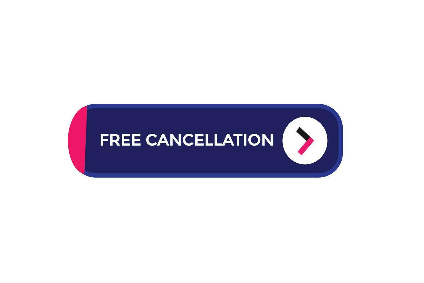 new free cancellation modern, website, click button, level, sign, speech, bubble  banner, vector