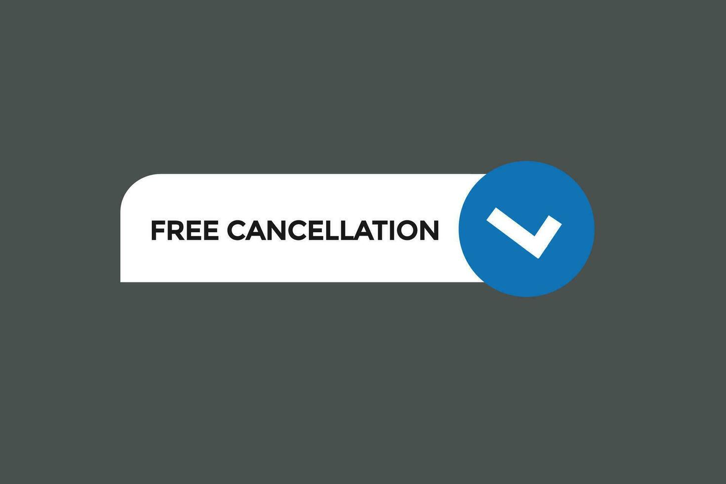 new free cancellation modern, website, click button, level, sign, speech, bubble  banner, vector