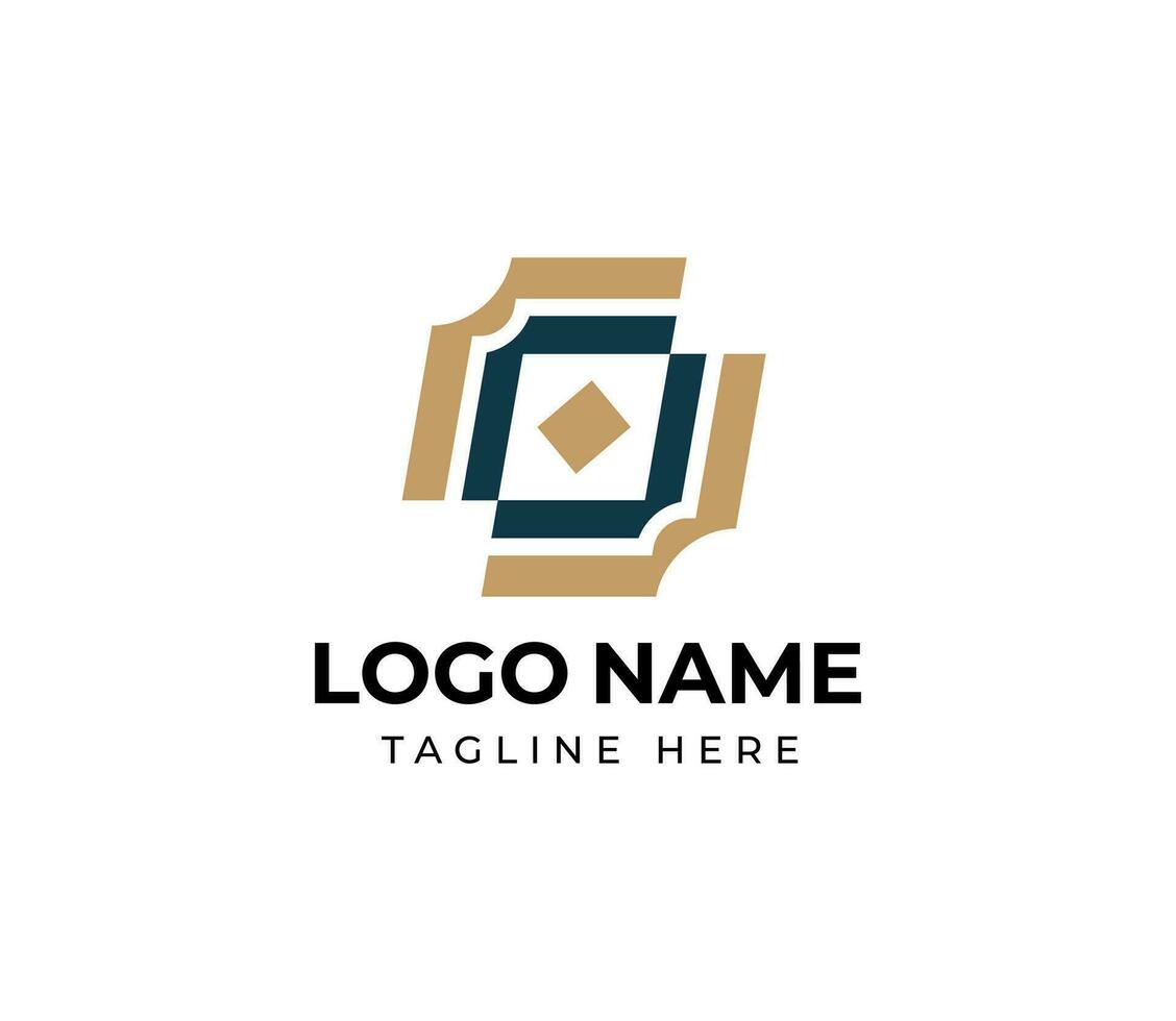 abstract simple modern logo design template vector