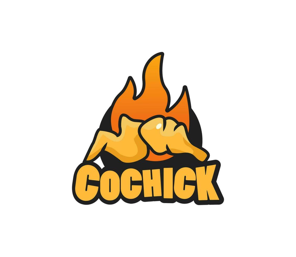 Fried chicken wing and thigh for chicken restaurant or business vector
