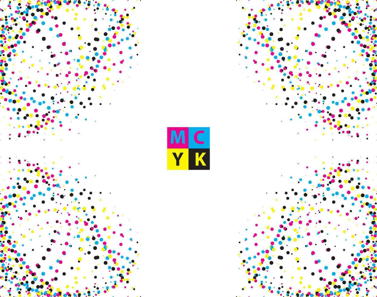 colorful dots on white background with the word mckinsey, a colorful abstract image of dots on a white background cmyk halftone dot effect vector