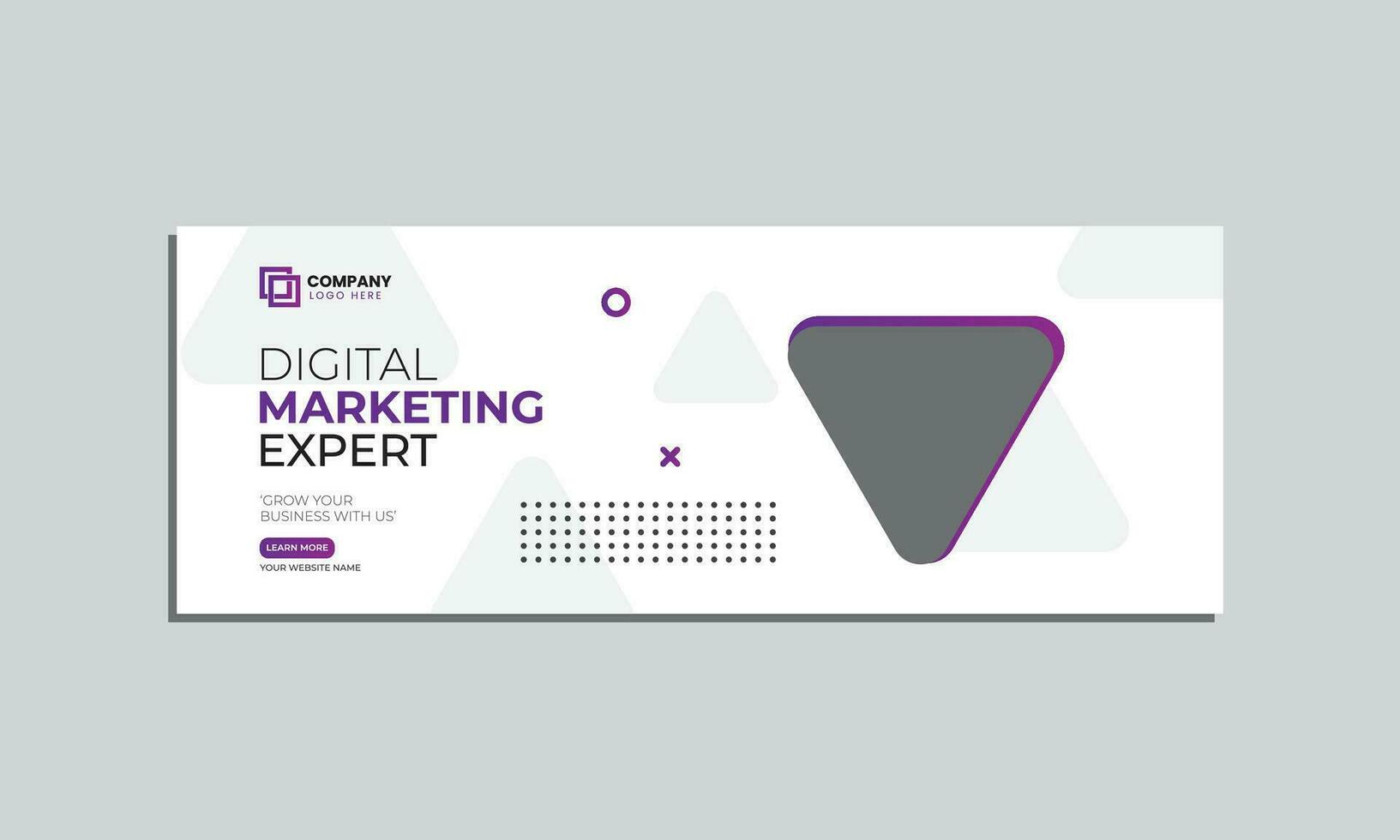 marketing agency social media cover banner design. corporate business creative social media cover banner post template vector