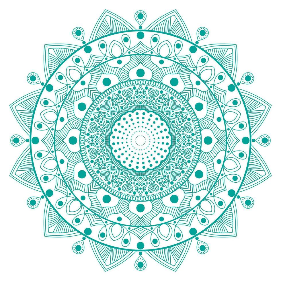 Mandala vector simple lace abstract flower round