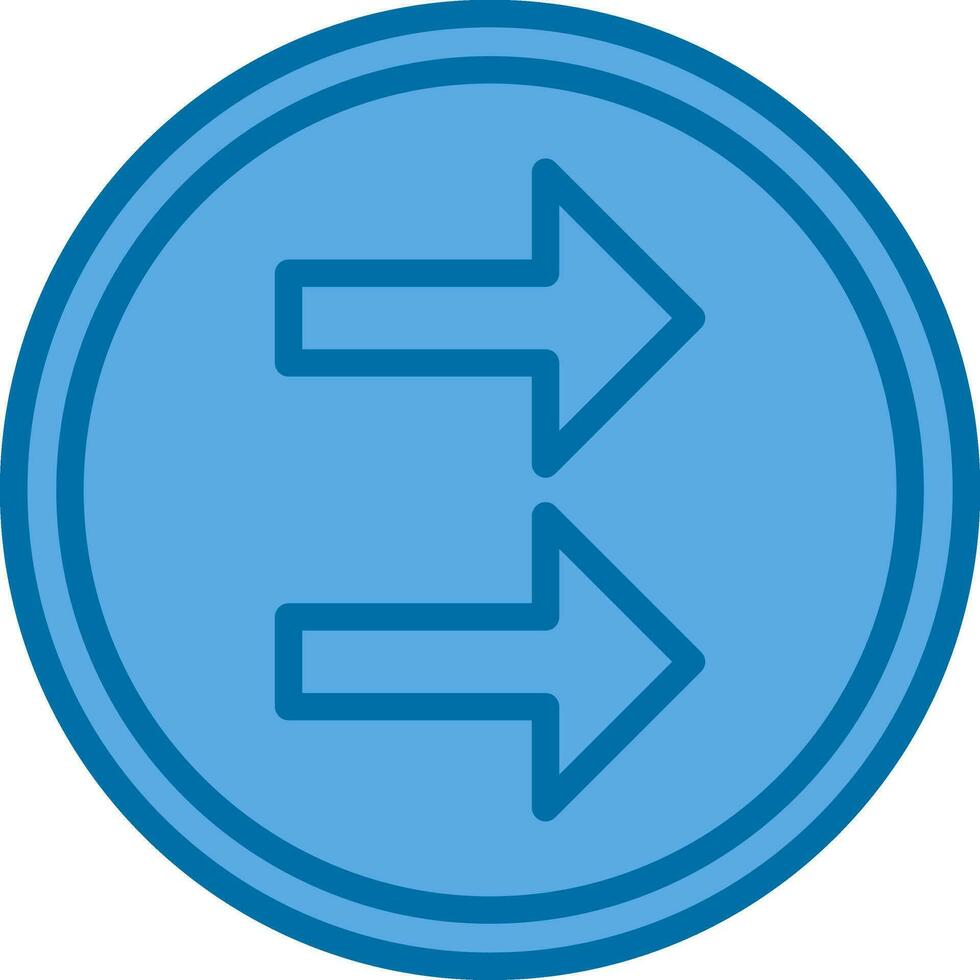 Right Turn Vector Icon Design