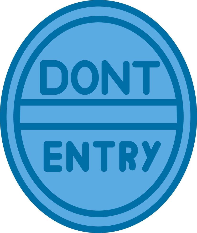 Do Not Enter Vector Icon Design