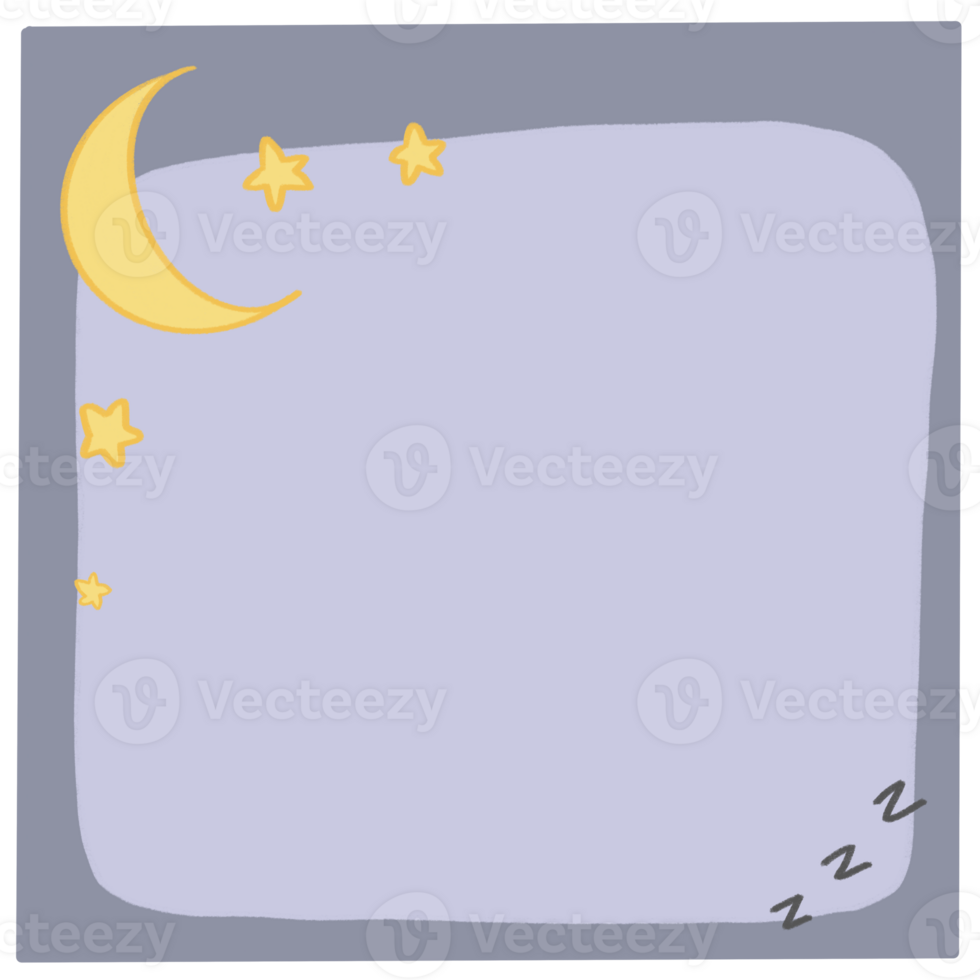Moon and stars png