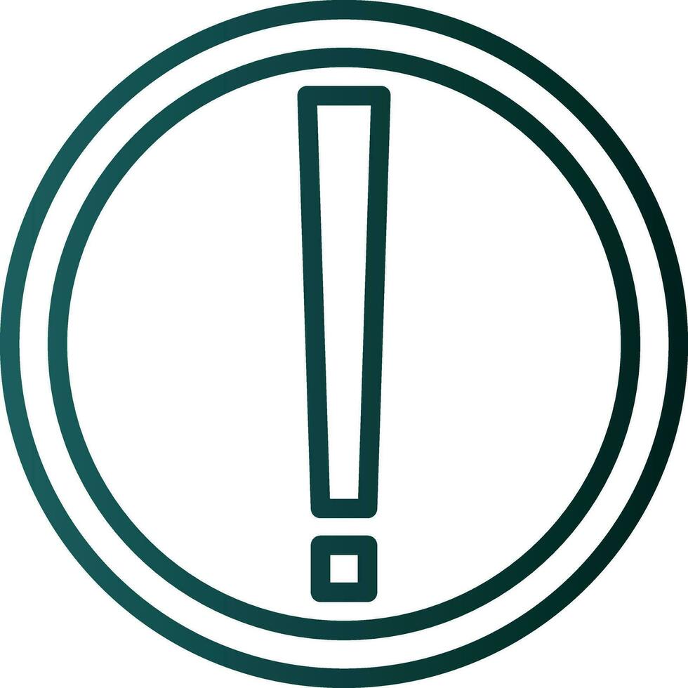 Exclamation Mark Vector Icon Design