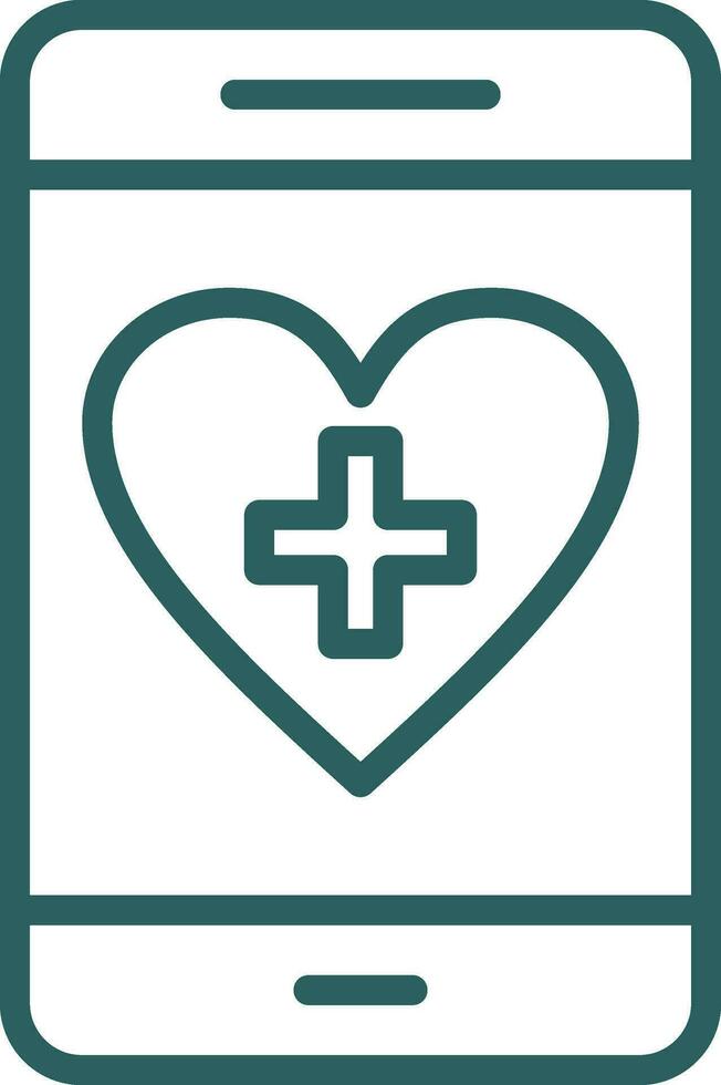 Health App Vector Icon Design