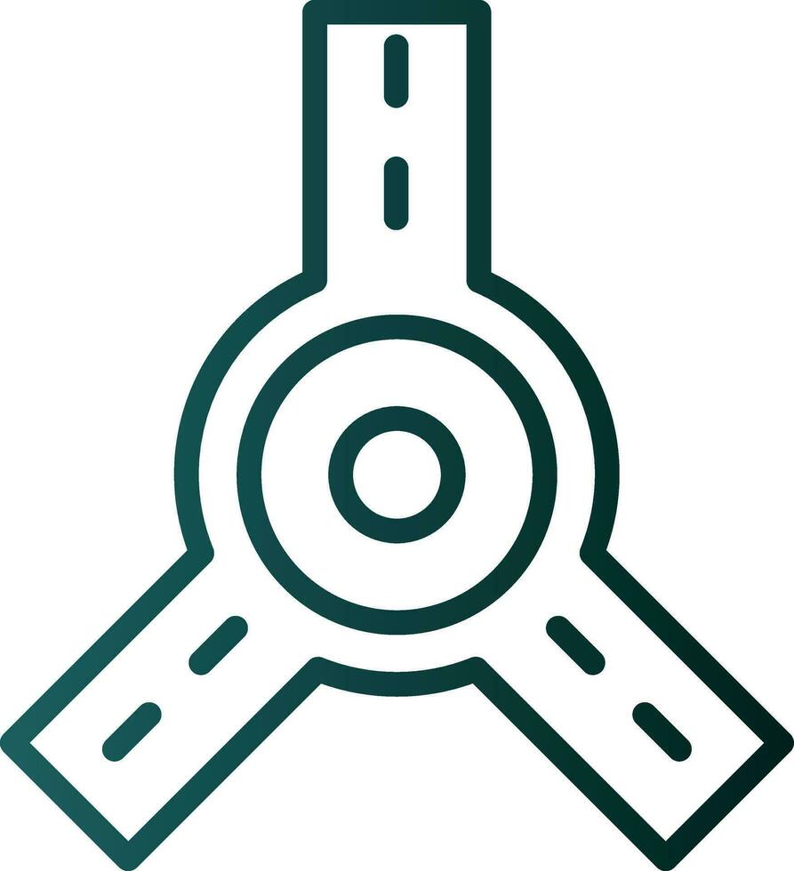 Roundabout Vector Icon Design