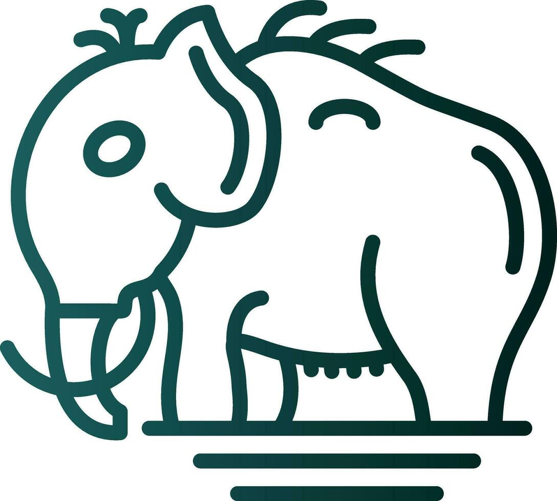 diseño de icono de vector de mamut