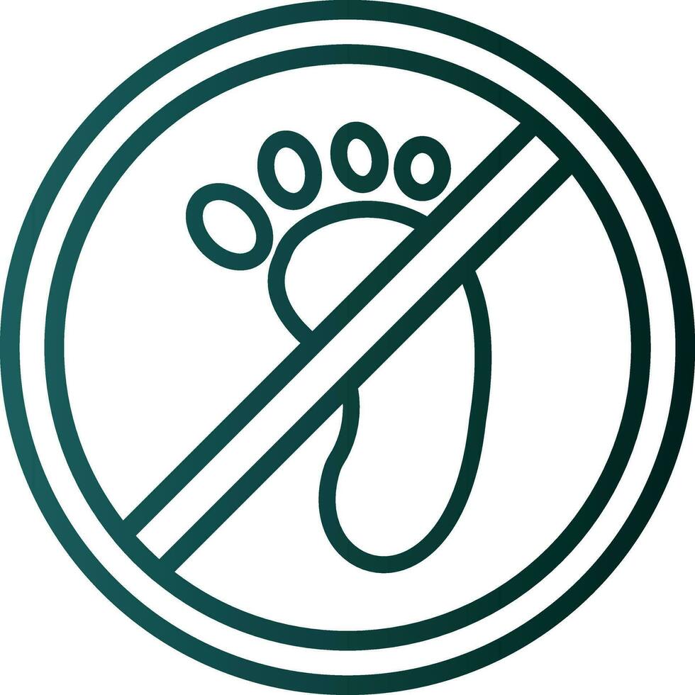 No Entry Vector Icon Design
