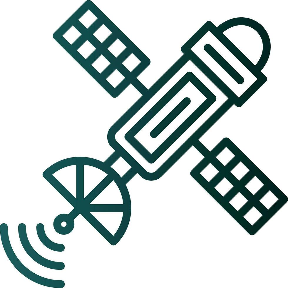 Space station Vector Icon Design