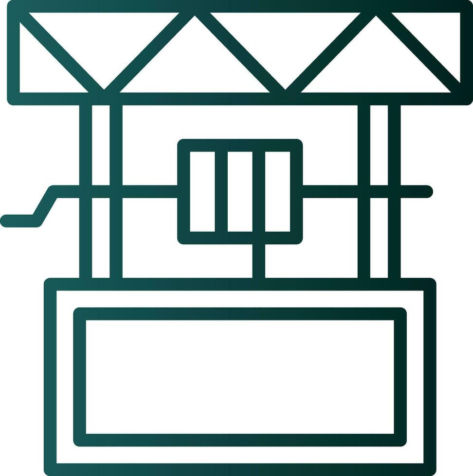 Water Well Vector Icon Design