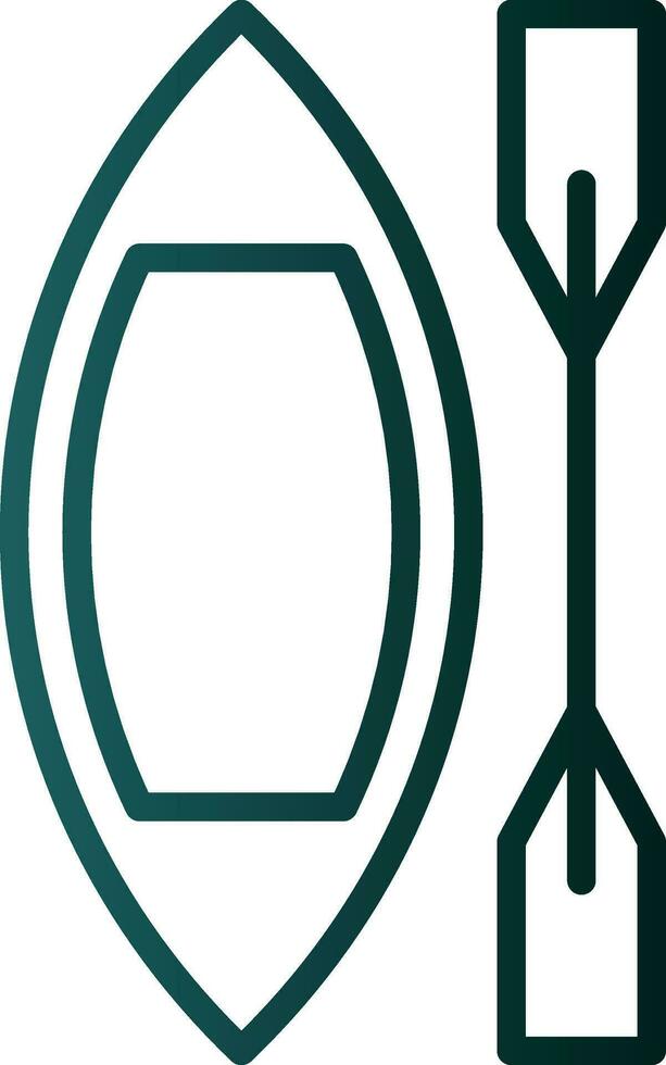 Canoe Vector Icon Design