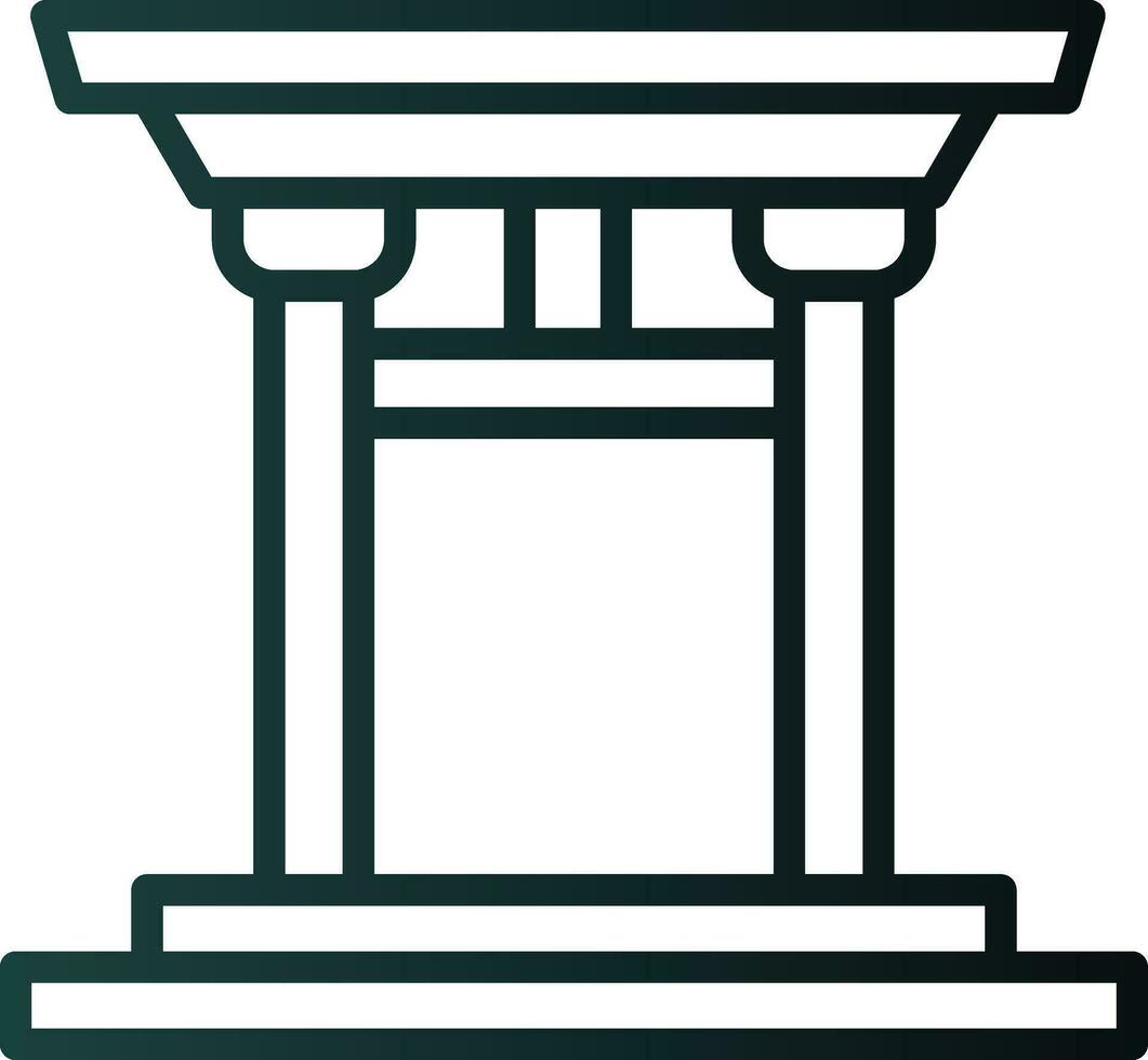 Torii gate Vector Icon Design