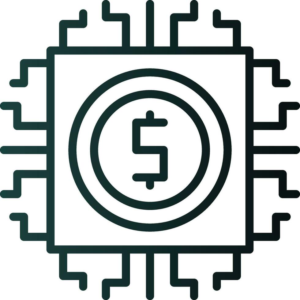 Digital currency Vector Icon Design