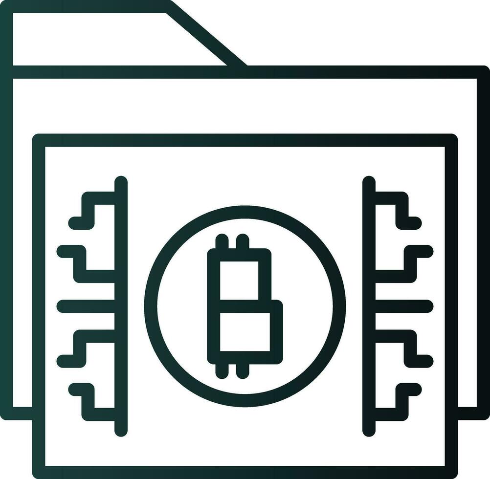 Bitcoin storage Vector Icon Design