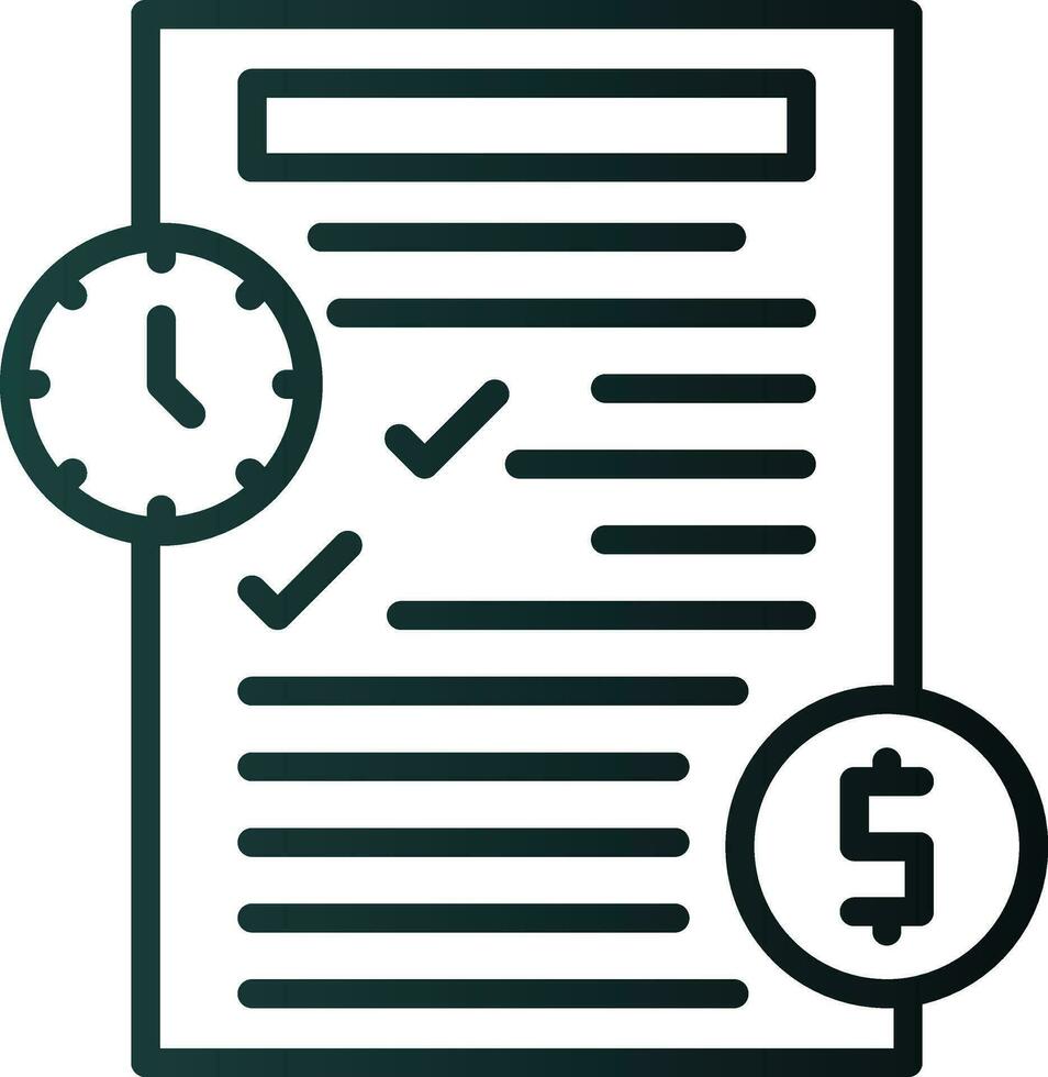 Transaction history Vector Icon Design