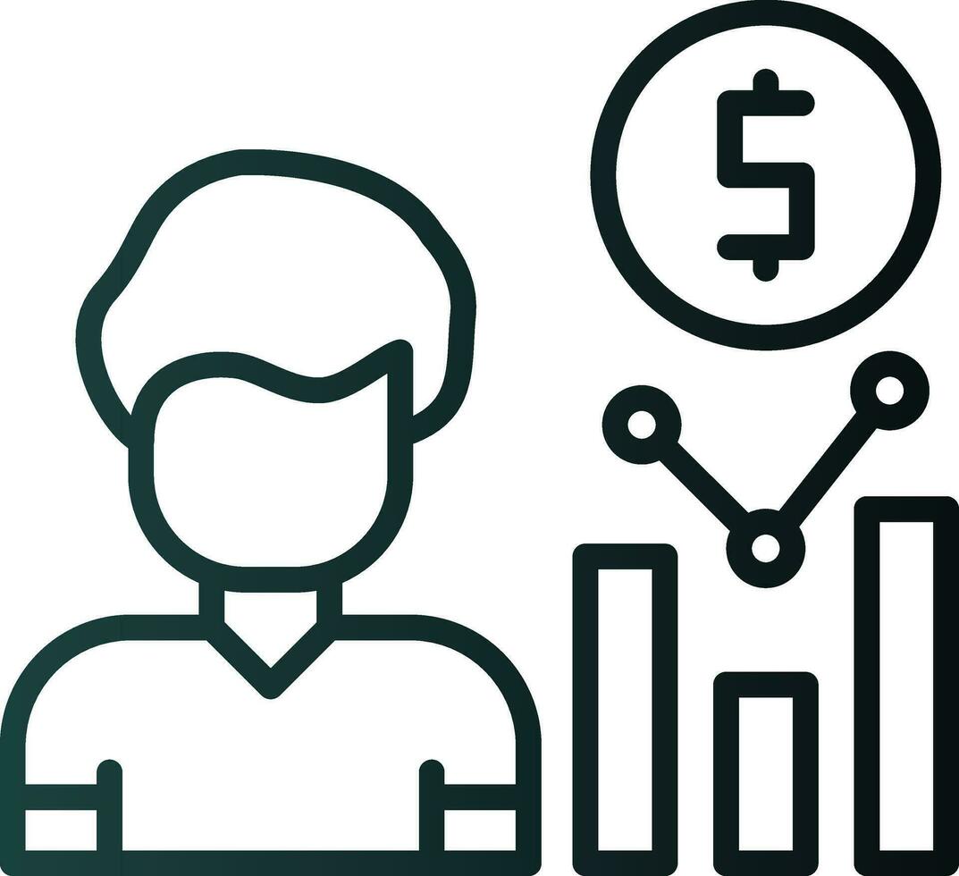 Trader Vector Icon Design