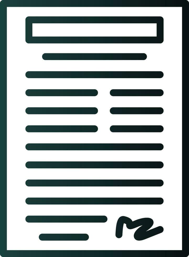 registrado documento vector icono diseño