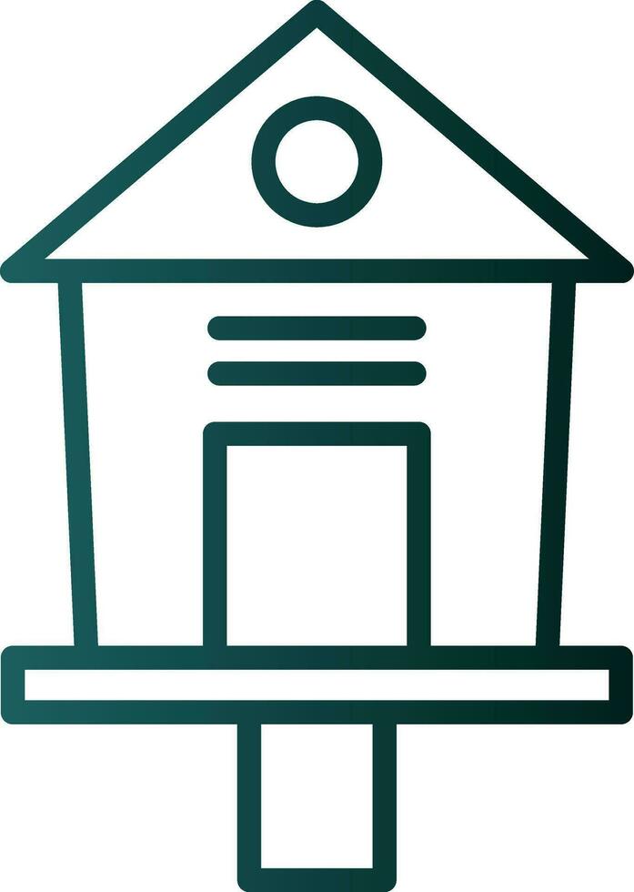 Bird House Vector Icon Design
