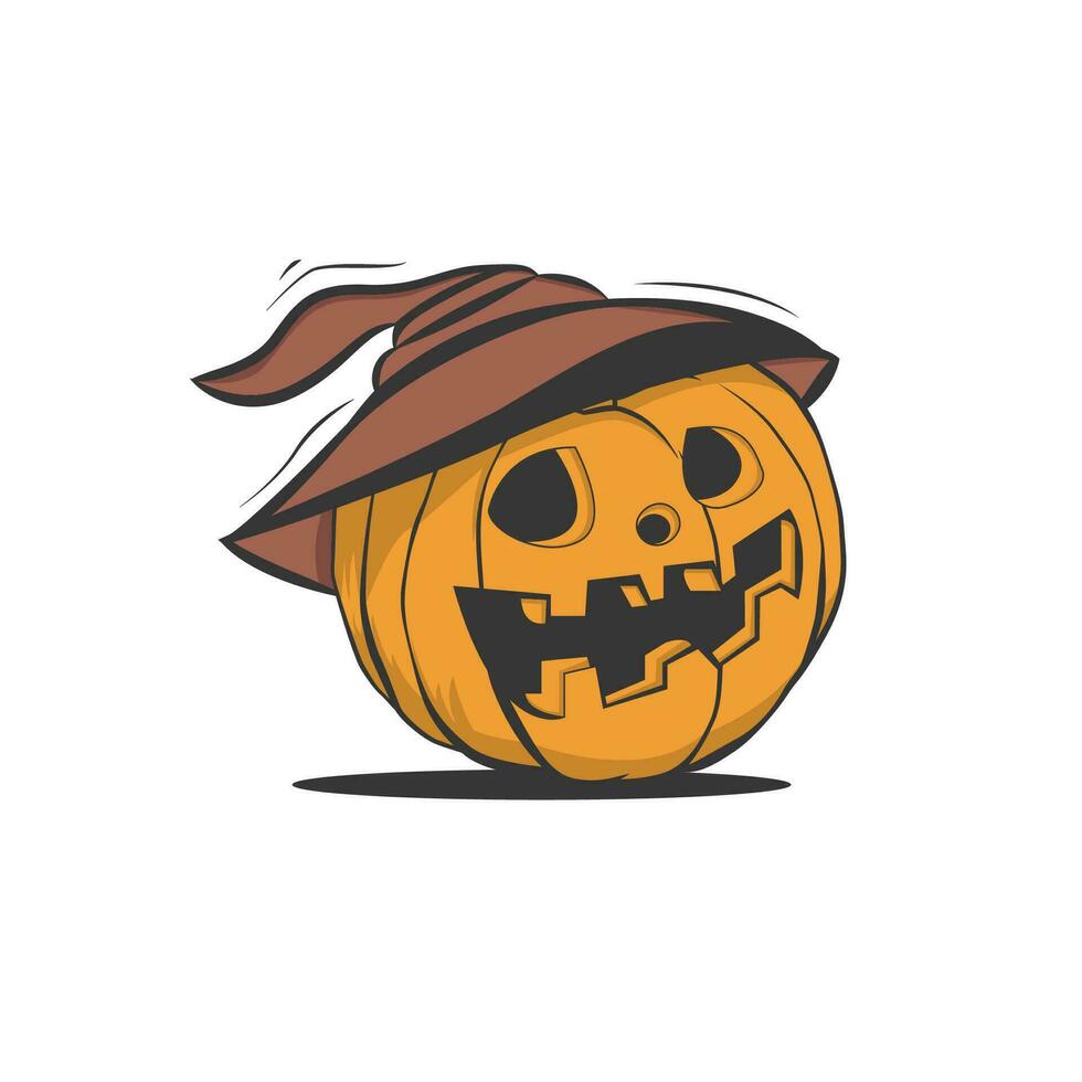 Víspera de Todos los Santos calabazas en vector para íconos y decoraciones vector ilustración.