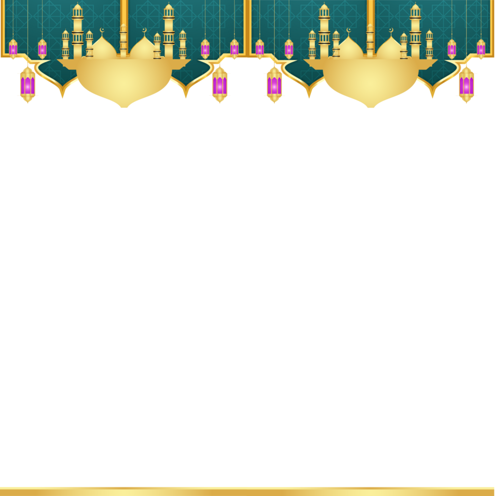 Meraj Un Nabi Islamic Frame With Lantern Ramadan Kareem Arabic Border Flyer Poster Design png