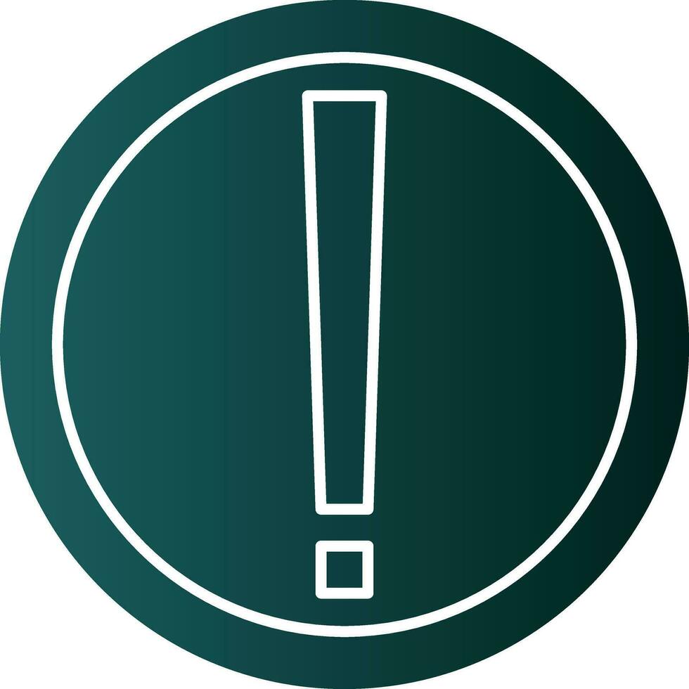 Exclamation Mark Vector Icon Design