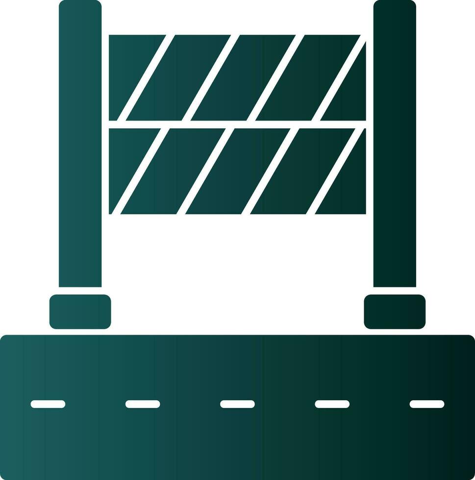 Road Block Vector Icon Design