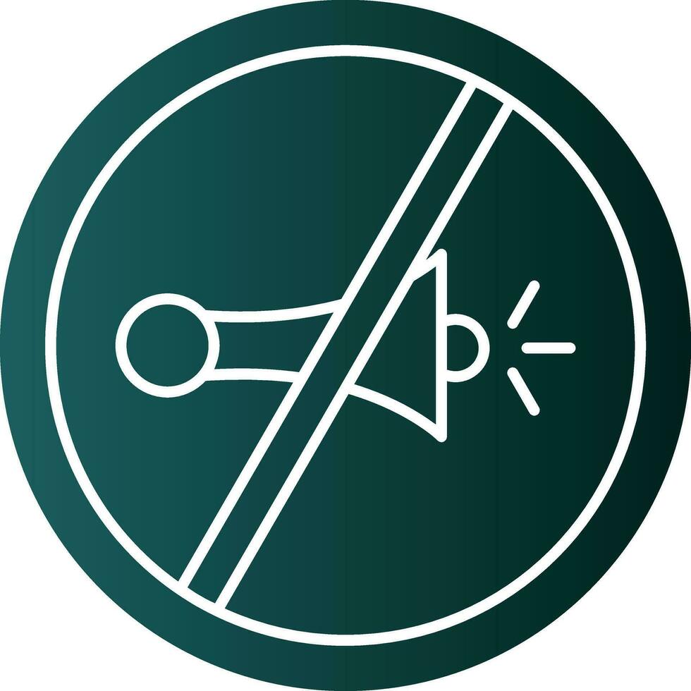 No Horn Vector Icon Design