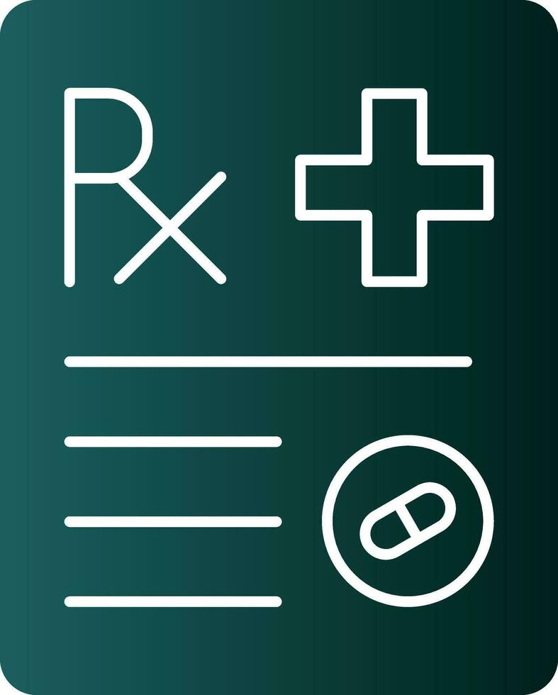 Prescription Vector Icon Design