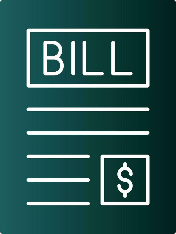 Bill Vector Icon Design