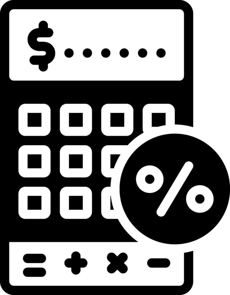 solid icon for vat vector