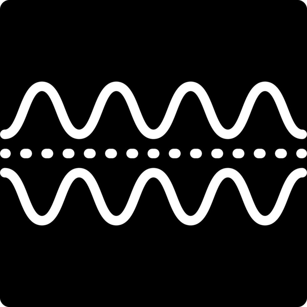 solid icon for frequencies vector