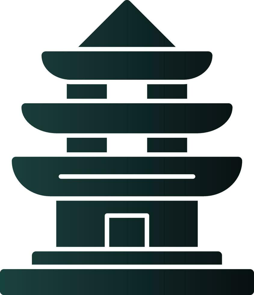 pagoda vector icono diseño