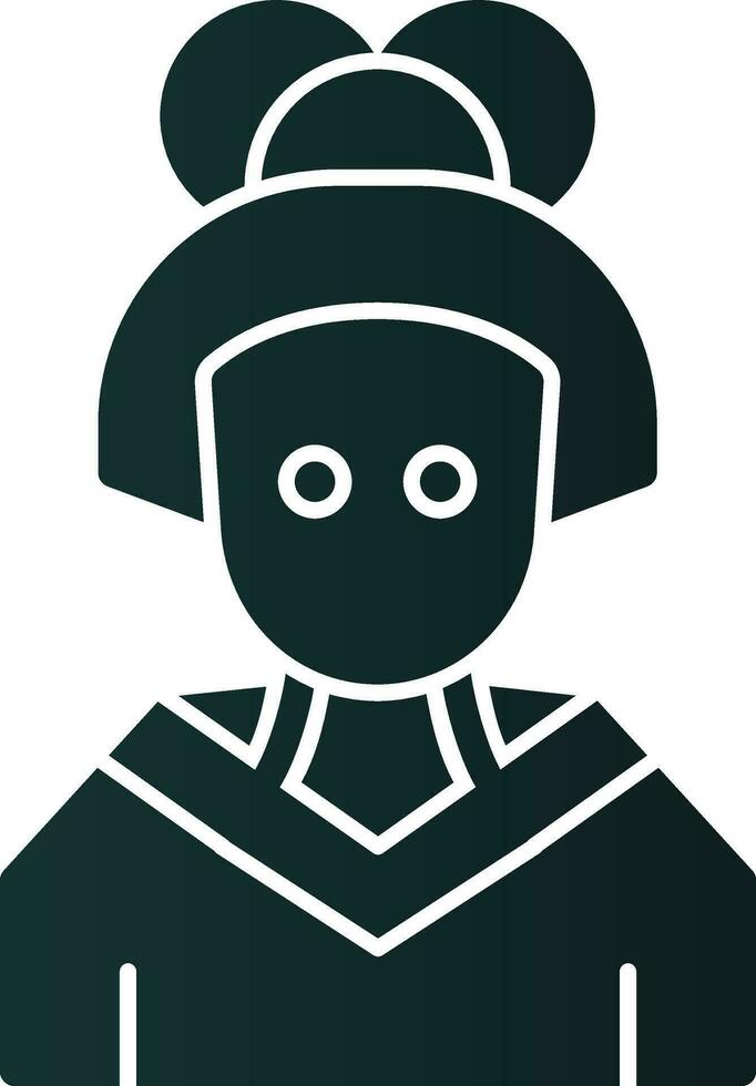 Geisha Vector Icon Design