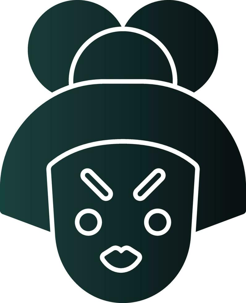 Geisha Vector Icon Design