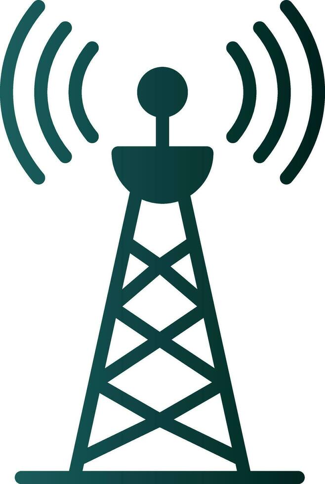 Radio tower Vector Icon Design