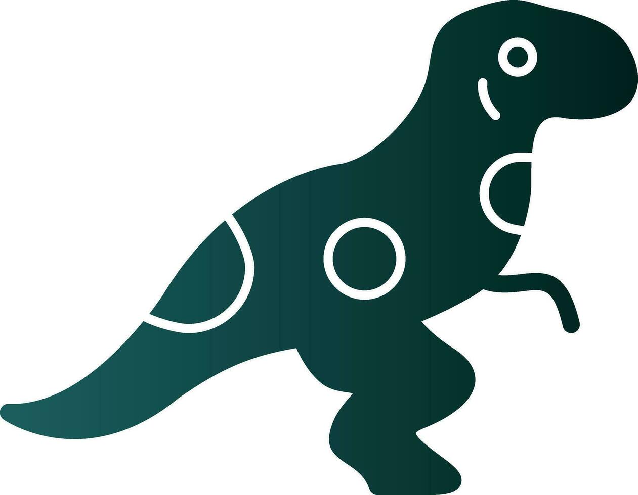 diseño de icono de vector de dinosaurio