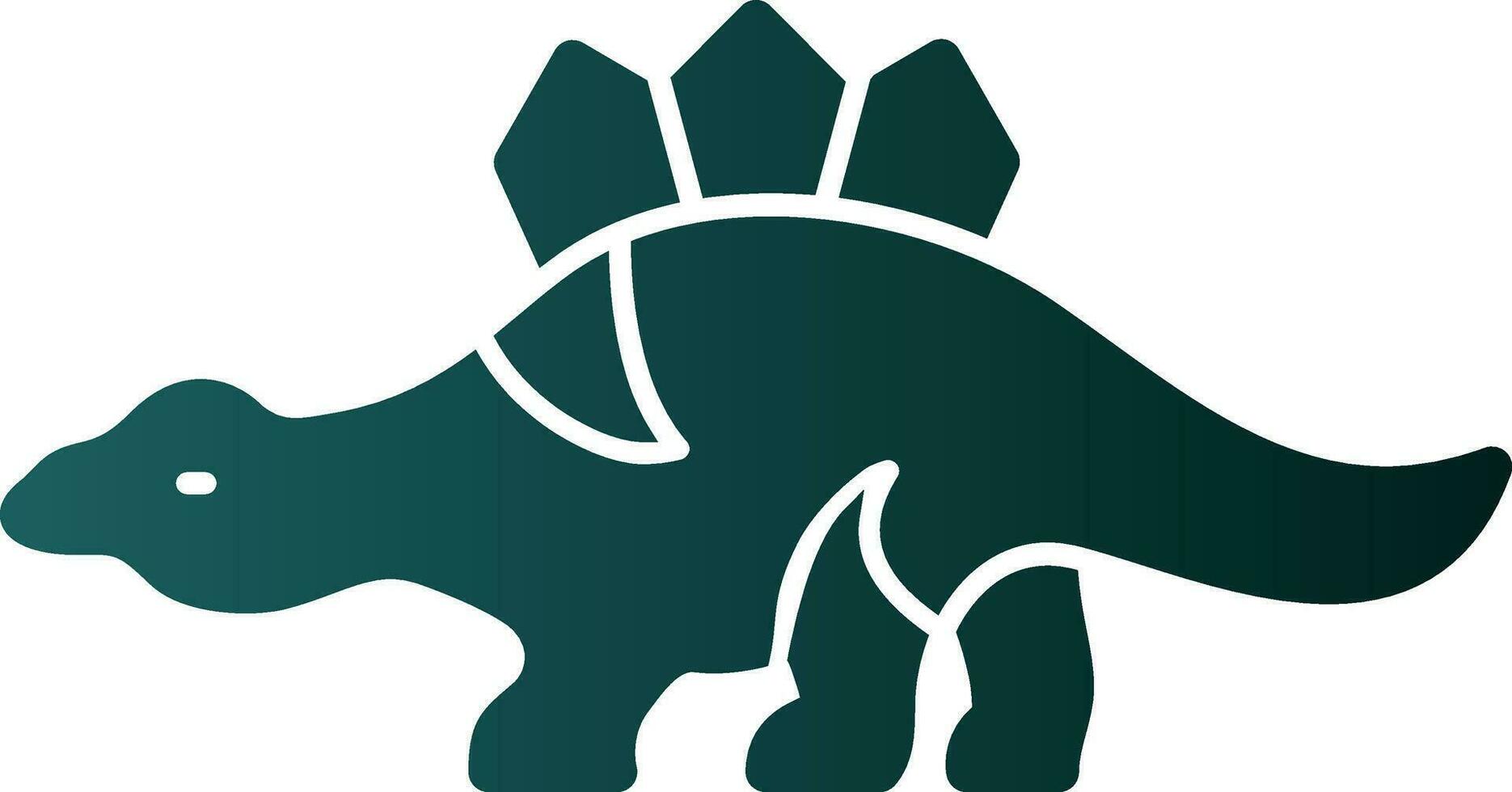 Stegosaurus Vector Icon Design