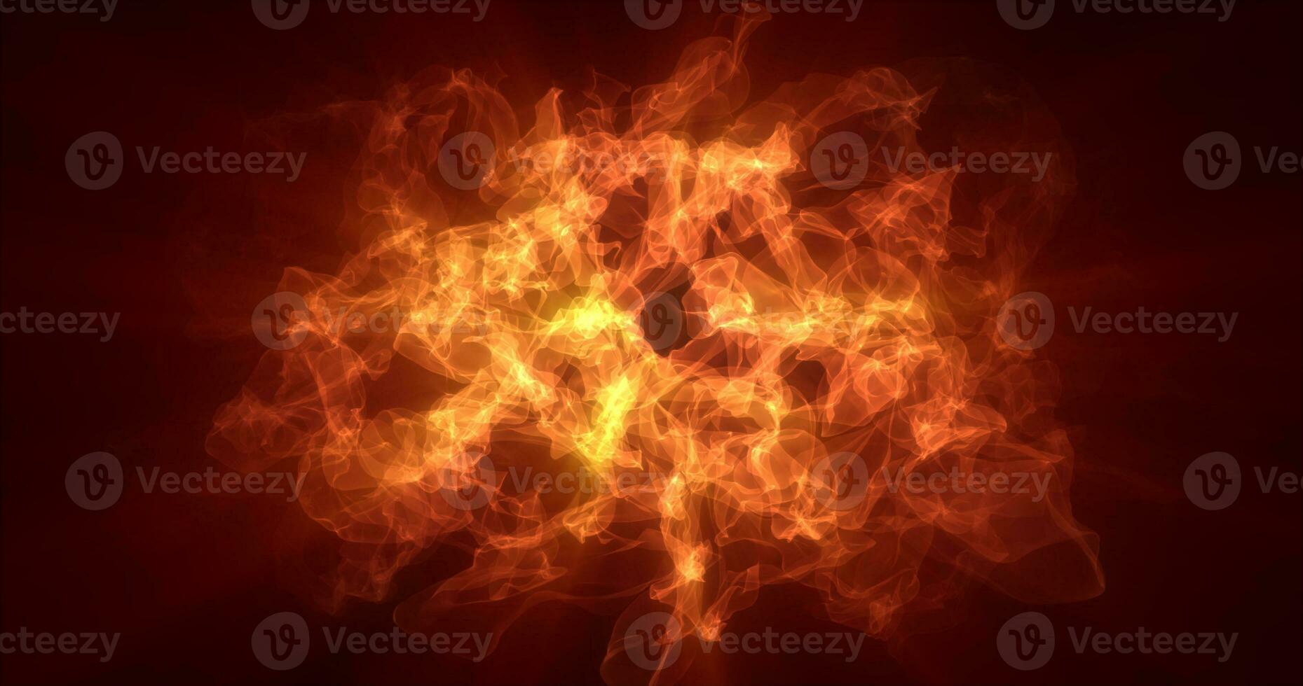 Abstract orange energy magical waves glowing background photo