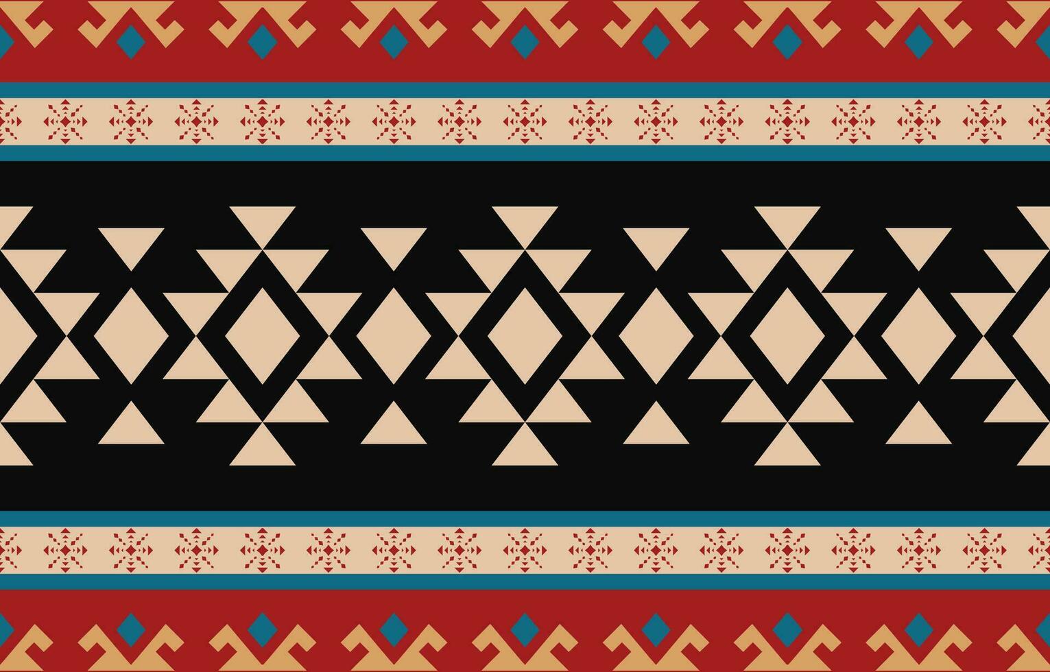 Ethnic abstract ikat art. Aztec ornament print. geometric ethnic pattern seamless  color oriental.  Design for background ,curtain, carpet, wallpaper, clothing, wrapping, Batik, vector illustration.