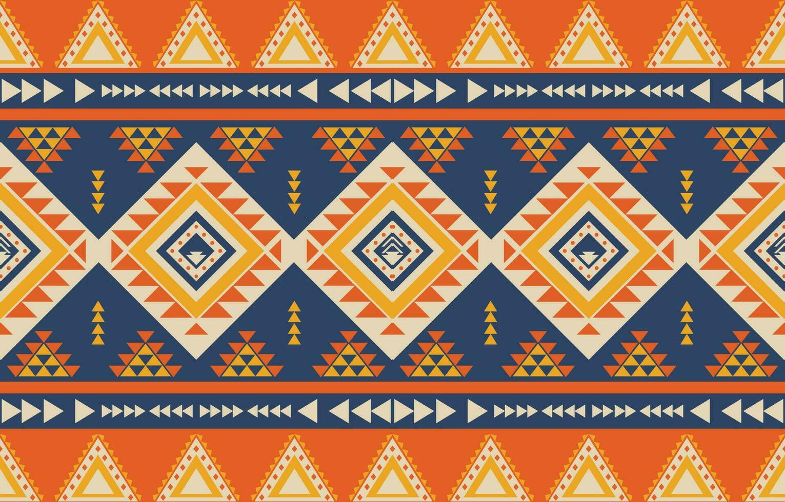 Ethnic abstract ikat art. Aztec ornament print. geometric ethnic pattern seamless  color oriental.  Design for background ,curtain, carpet, wallpaper, clothing, wrapping, Batik, vector illustration.