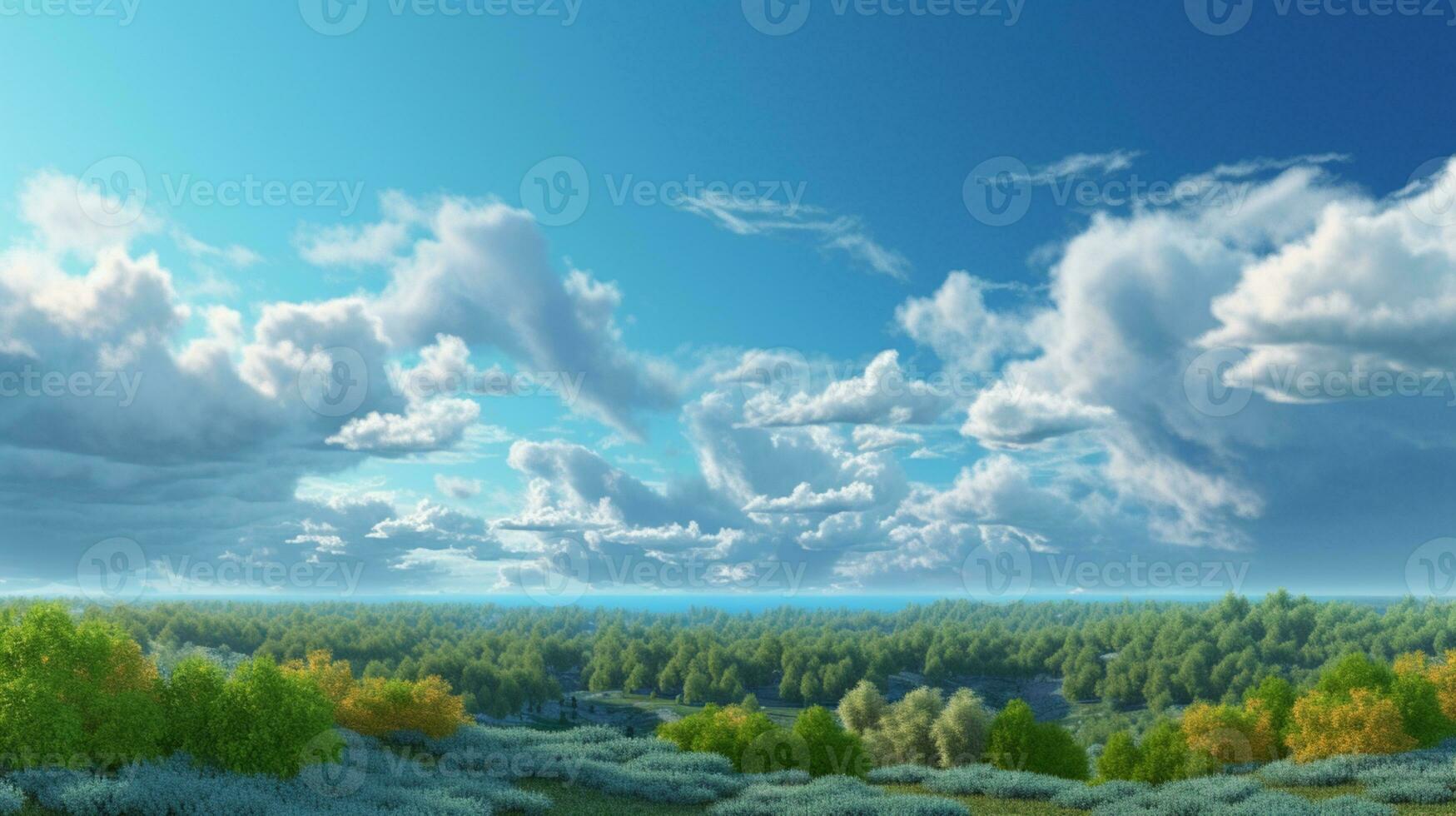 Natural Beauty Backdrop with Sky Background AI Generated photo