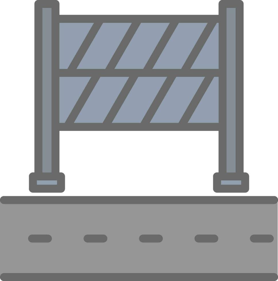 diseño de icono de vector de bloqueo de carretera