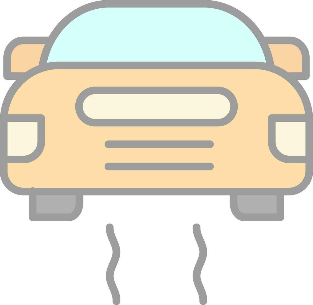 Slippery Road Vector Icon Design