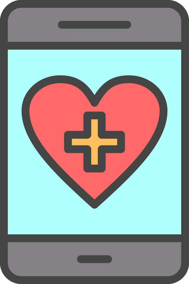 Health App Vector Icon Design